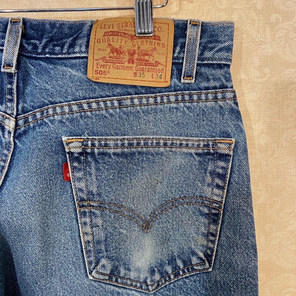 COPY - Vintage 505 Levi Jeans 35 x 34 cool vintage finish